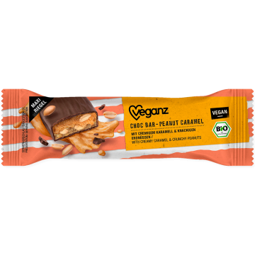 BIO Veganz Choc Bar Peanut Caramel